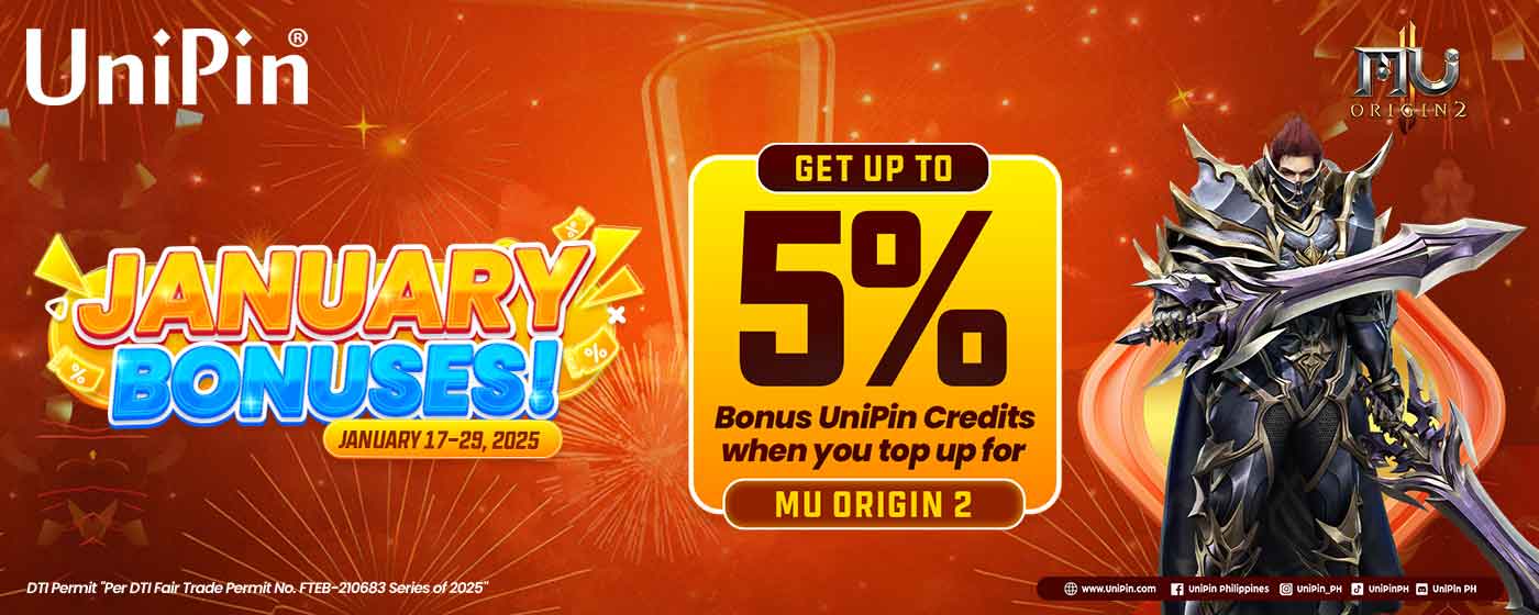 January Bonuses MU ORIGIN 2 (PH)